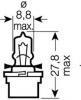 OSRAM 64124 MF Лампа накаливания, освещение щитка приборов; Лампа накаливания, освещение щитка приборов