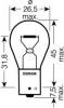 OSRAM 7507 Лампа накаливания, фонарь указателя поворота; Лампа накаливания, фонарь указателя поворота