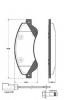 NK 222564 Комплект тормозных колодок, диско