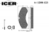 ICER 141208-123 Комплект тормозных колодок, диско