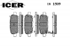 ICER 181509 Комплект тормозных колодок, диско