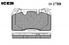 ICER 181788 Комплект тормозных колодок, диско