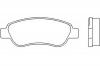 BREMBO P 61 081 Комплект тормозных колодок, диско