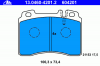 ATE 13.0460-4201.2 Комплект тормозных колодок, диско