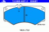 ATE 13.0460-4401.2 Комплект тормозных колодок, диско