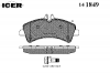 ICER 141849 Комплект тормозных колодок, диско