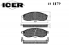 ICER 181179 Комплект тормозных колодок, диско