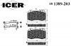 ICER 181389-203 Комплект тормозных колодок, диско