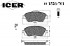ICER 181526-701 Комплект тормозных колодок, диско