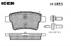 ICER 181853 Комплект тормозных колодок, диско