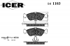 ICER 141103 Комплект тормозных колодок, диско