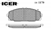 ICER 141170 Комплект тормозных колодок, диско