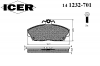 ICER 141232-701 Комплект тормозных колодок, диско
