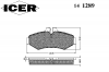 ICER 141289 Комплект тормозных колодок, диско