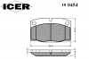 ICER 180454 Комплект тормозных колодок, диско