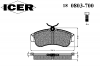 ICER 180803-700 Комплект тормозных колодок, диско