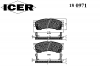 ICER 180971 Комплект тормозных колодок, диско