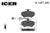 ICER 181157-203 Комплект тормозных колодок, диско