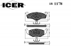 ICER 181178 Комплект тормозных колодок, диско