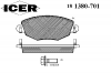 ICER 181380-701 Комплект тормозных колодок, диско