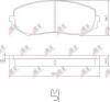 A.B.S. 37531 Комплект тормозных колодок, диско; Комплект тормозных колодок, диски стояночной тормозной сист.
