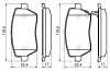 BOSCH 0 986 494 160 Комплект тормозных колодок, диско