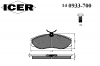 ICER 140933-700 Комплект тормозных колодок, диско