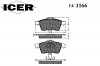 ICER 141166 Комплект тормозных колодок, диско