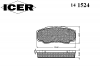 ICER 141524 Комплект тормозных колодок, диско