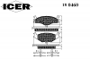 ICER 180460 Комплект тормозных колодок, диско