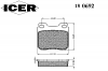 ICER 180692 Комплект тормозных колодок, диско