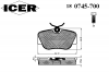 ICER 180745-700 Комплект тормозных колодок, диско