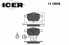 ICER 180808 Комплект тормозных колодок, диско