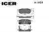 ICER 181024 Комплект тормозных колодок, диско