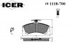 ICER 181118-700 Комплект тормозных колодок, диско