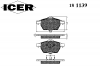 ICER 181139 Комплект тормозных колодок, диско