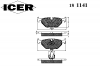 ICER 181141 Комплект тормозных колодок, диско