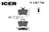 ICER 181387-700 Комплект тормозных колодок, диско