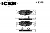 ICER 181398 Комплект тормозных колодок, диско