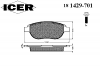 ICER 181429-701 Комплект тормозных колодок, диско