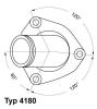 WAHLER 4180.82D Термостат, охлаждающая жидкость