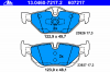 ATE 13.0460-7217.2 Комплект тормозных колодок, диско