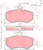 TRW GDB404 Комплект тормозных колодок, диско