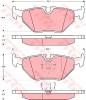 TRW GDB917 Комплект тормозных колодок, диско