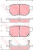 TRW GDB3454 Комплект тормозных колодок, диско