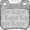 LPR 05P206 Комплект тормозных колодок, диско