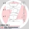 ZIMMERMANN 23832.200.1 Комплект тормозных колодок, диско