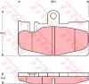 TRW GDB3323 Комплект тормозных колодок, диско