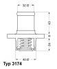 WAHLER 3174.89D Термостат, охлаждающая жидкость