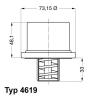 WAHLER 4619.82 Термостат, охлаждающая жидкость